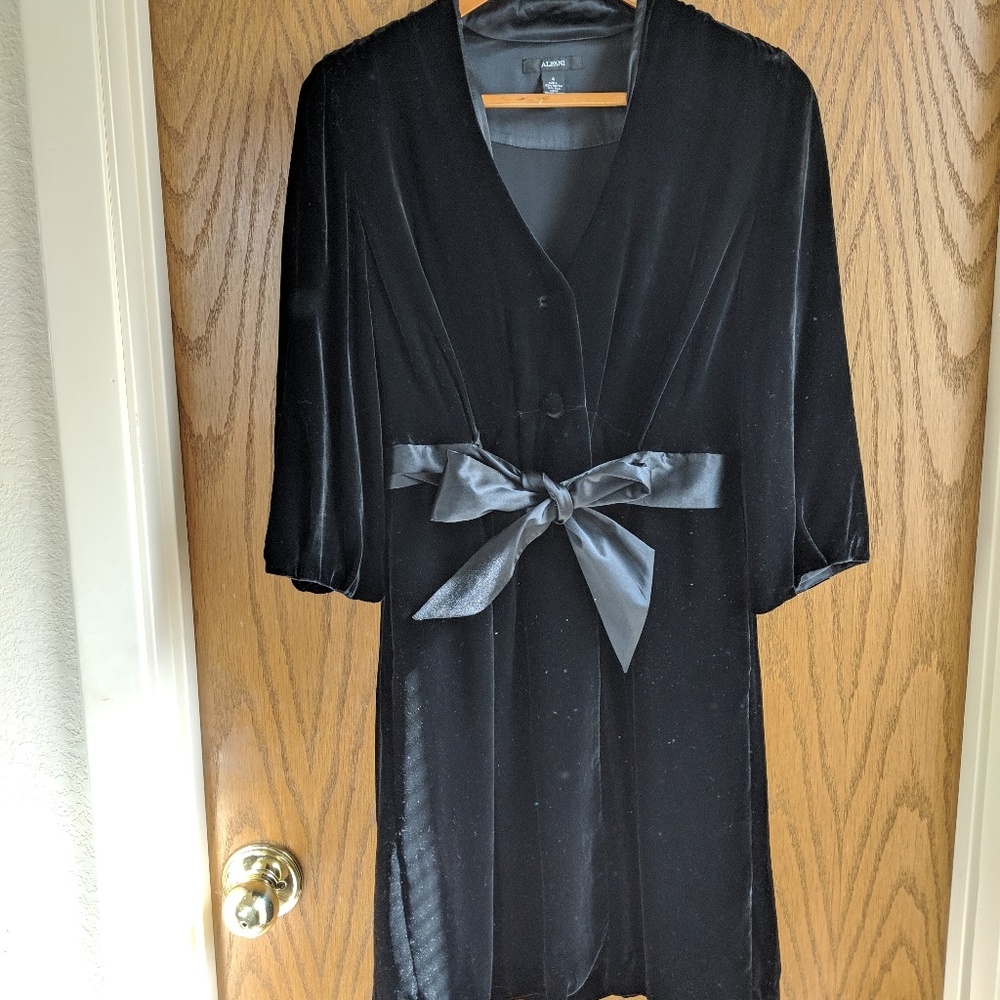 Alfani velvet dress length jacket 4